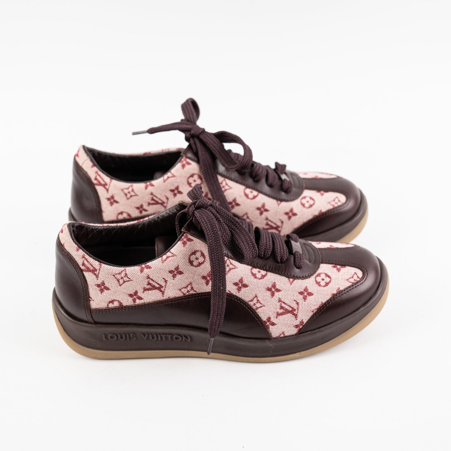 Louis Vuitton Monogram Mini Lin Sneakers Size 35.5