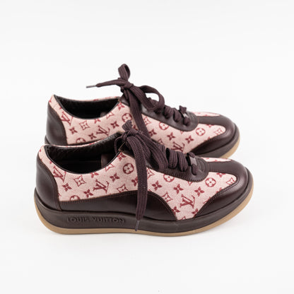 Louis Vuitton Monogram Mini Lin Sneakers Size 35.5