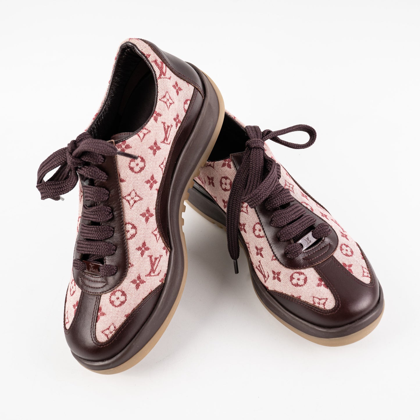 Louis Vuitton Monogram Mini Lin Sneakers Size 35.5
