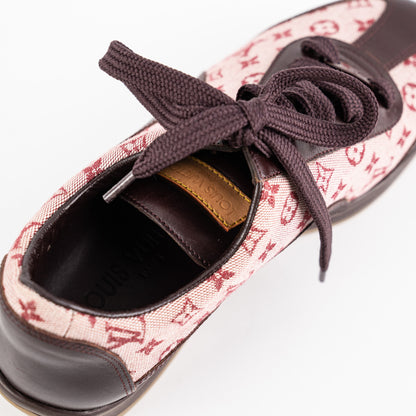 Louis Vuitton Monogram Mini Lin Sneakers Size 35.5