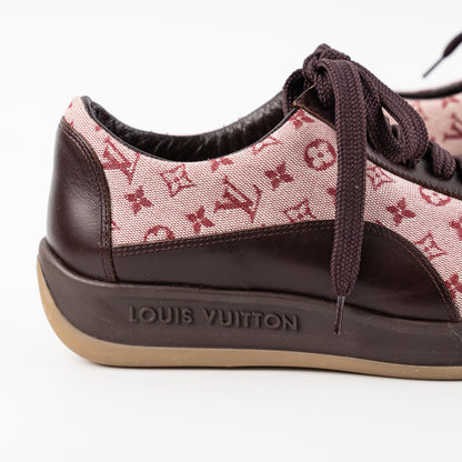 Louis Vuitton Monogram Mini Lin Sneakers Size 35.5