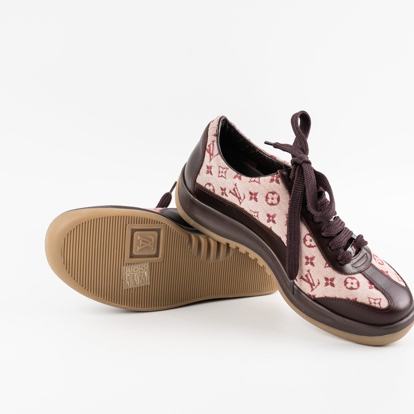 Louis Vuitton Monogram Mini Lin Sneakers Size 35.5
