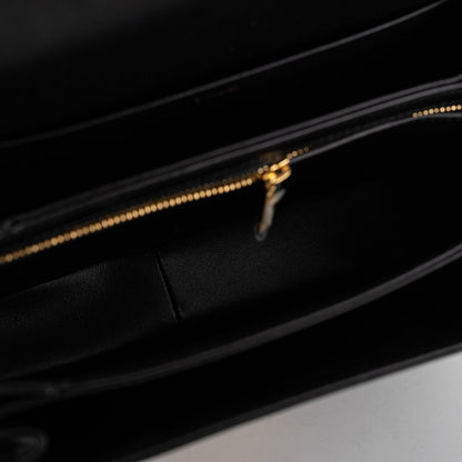 Celine Triomphe Medium Black Crossbody Bag