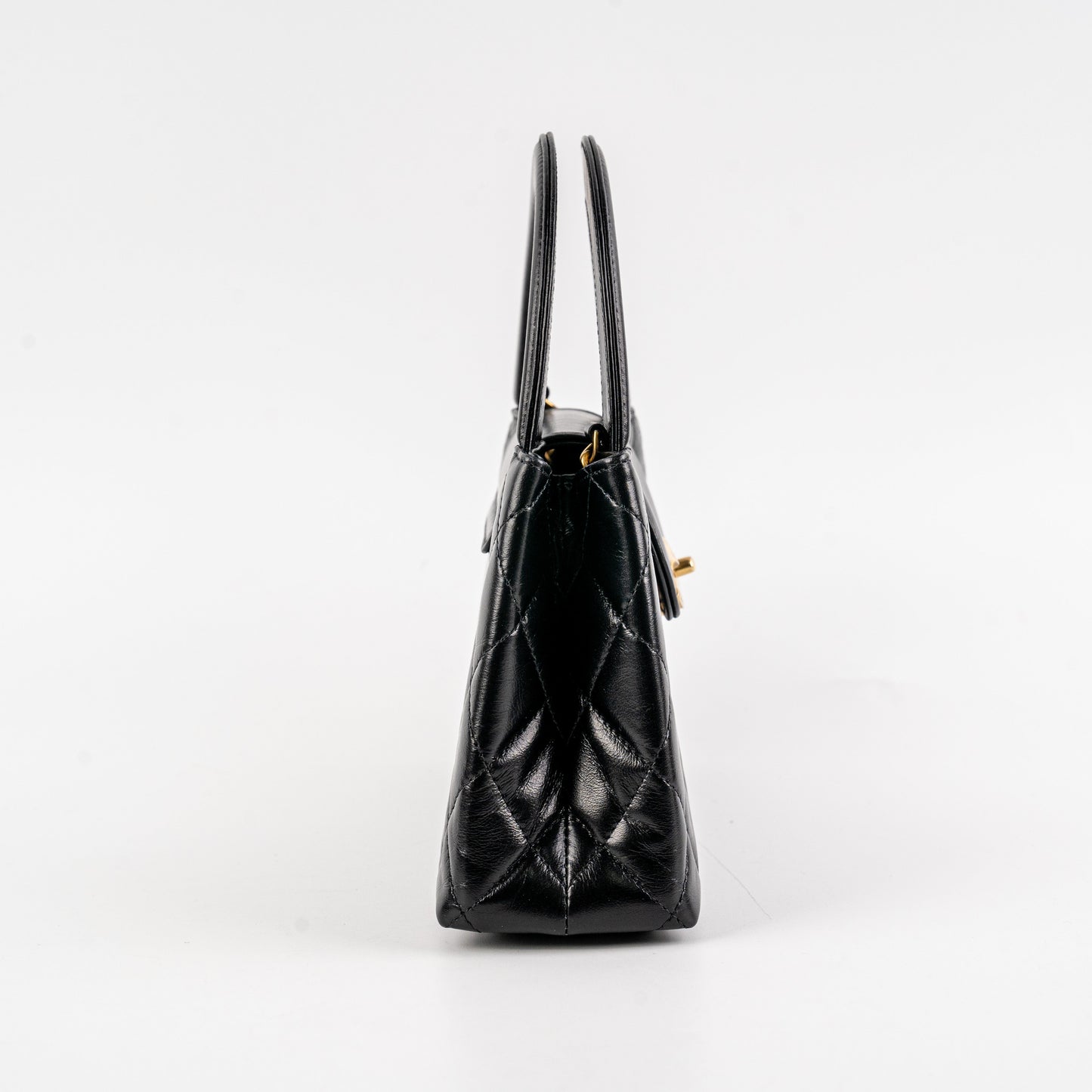 Chanel 23K Kelly Bag Small Black Microchip