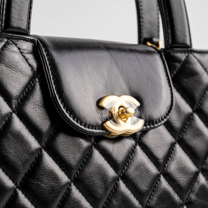 Chanel 23K Kelly Bag Small Black Microchip