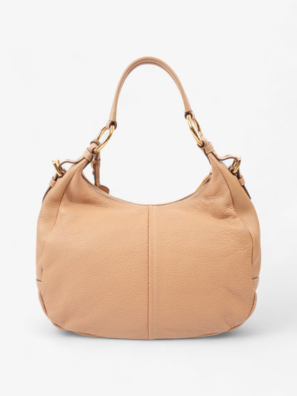 Prada Daino Shoulder Bag Beige Leather