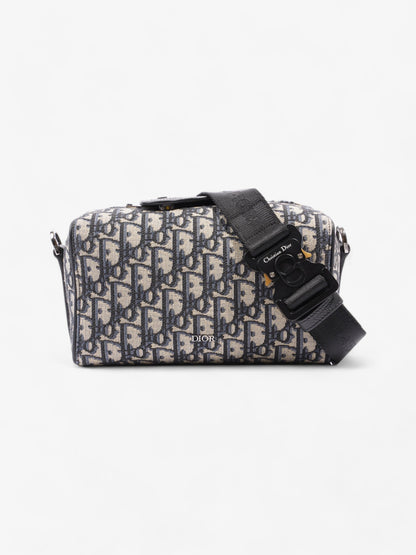 Christian Dior Lingot Duffle Black Oblique / Beige Canvas