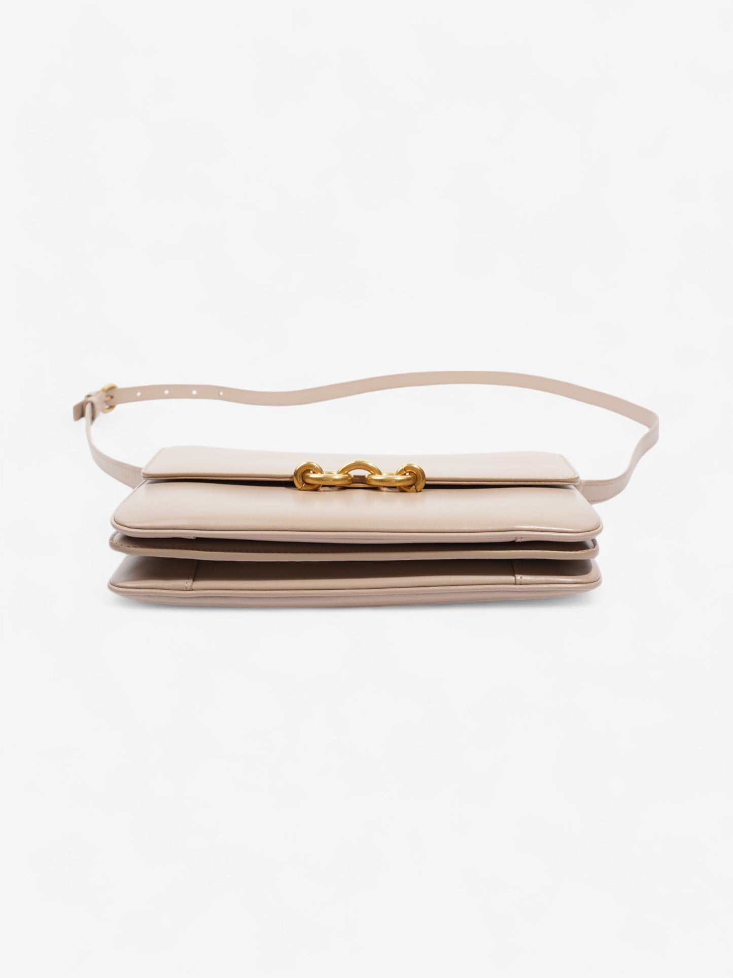 Saint Laurent Le Maillon Beige Leather