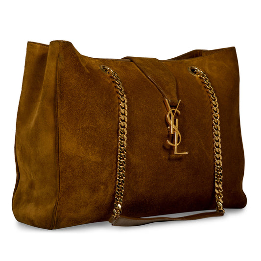 Saint Laurent Classic Monogram Shopper - Suede