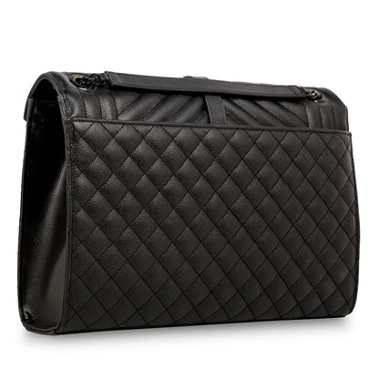 Saint Laurent Large Monogram Mix Matelasse Shoulder Bag