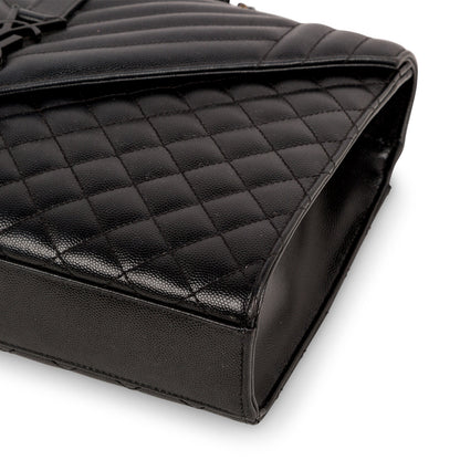 Saint Laurent Large Monogram Mix Matelasse Shoulder Bag