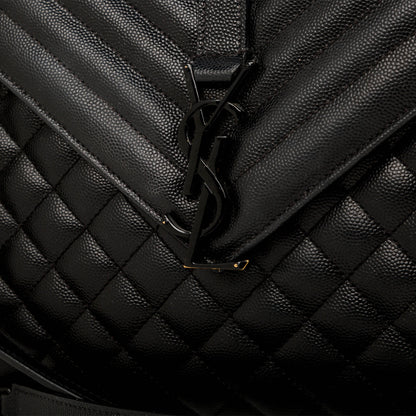 Saint Laurent Large Monogram Mix Matelasse Shoulder Bag