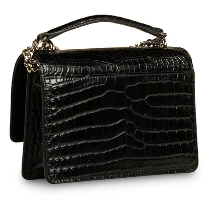 Saint Laurent Mini Sunset Crossbody - Croc Embossed