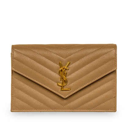 Saint Laurent Chevron Monogram Crossbody