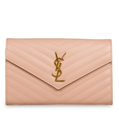 Saint Laurent Chevron Envelope Crossbody