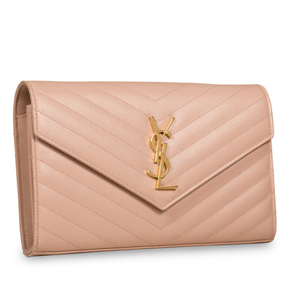 Saint Laurent Chevron Envelope Crossbody