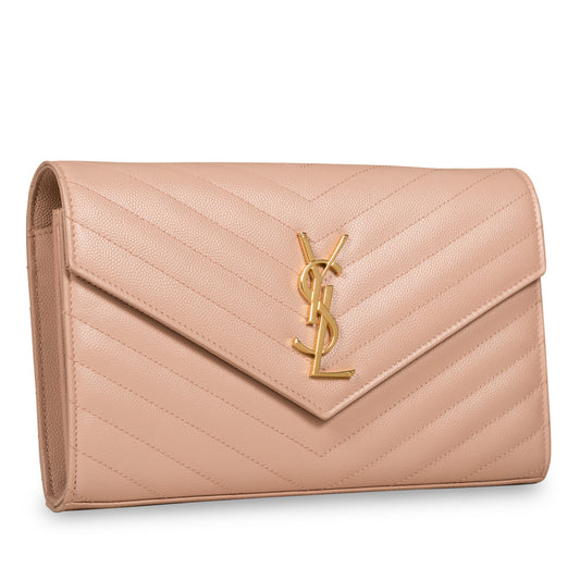 Saint Laurent Chevron Envelope Crossbody
