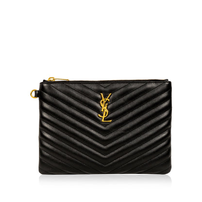 Saint Laurent Chevron Clutch
