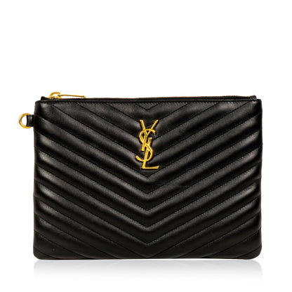 Saint Laurent Chevron Clutch