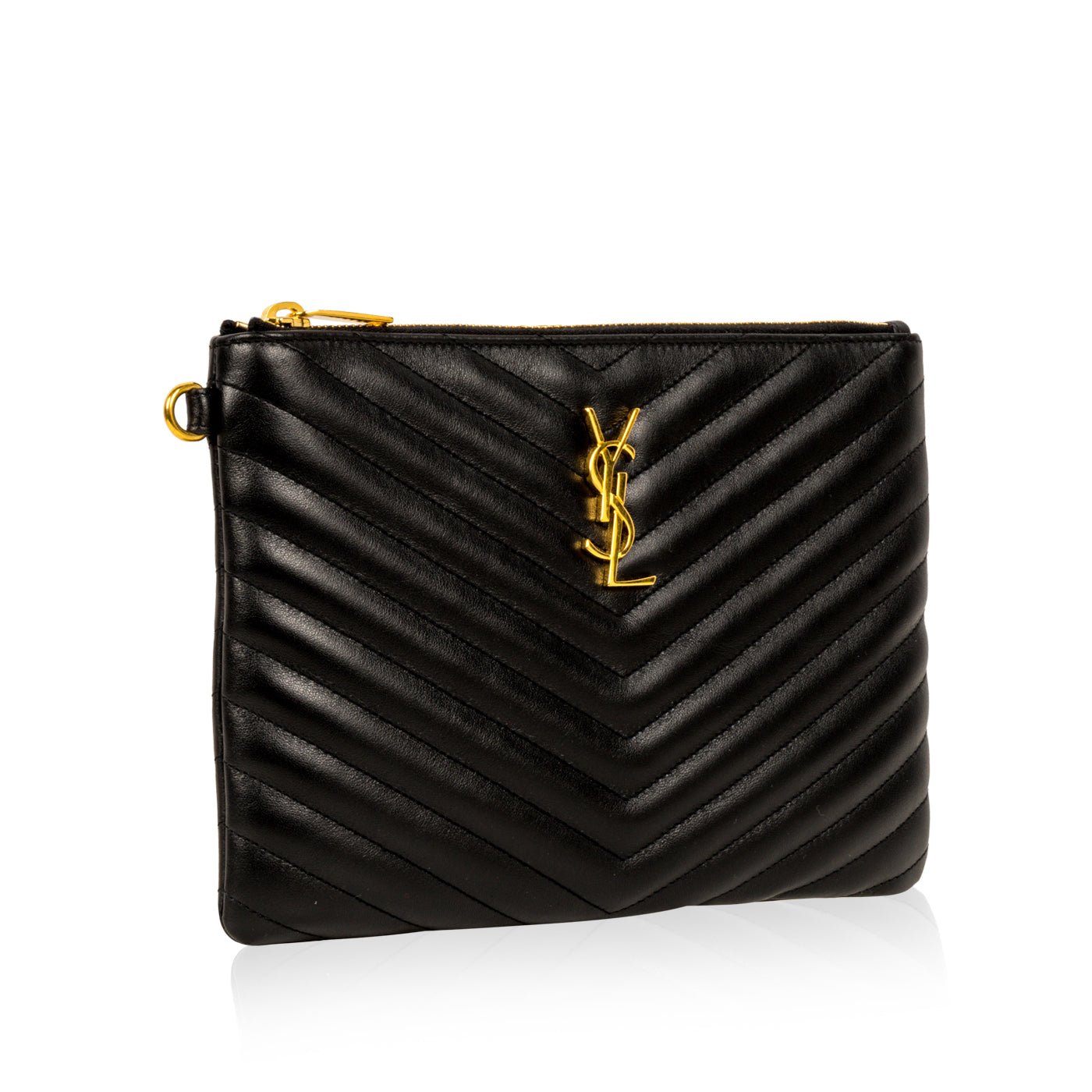 Saint Laurent Chevron Clutch