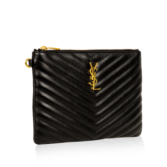 Saint Laurent Chevron Clutch