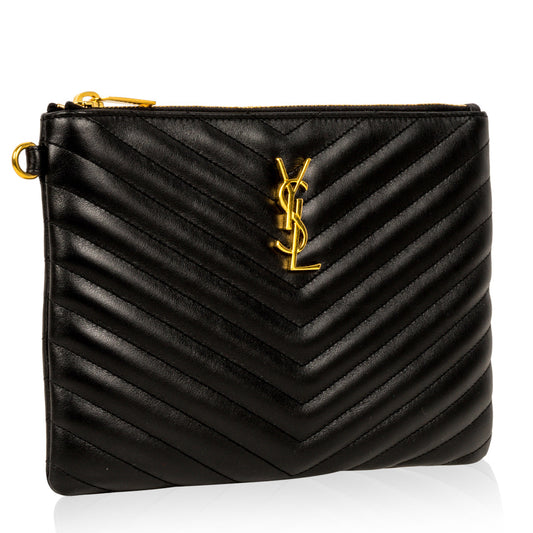 Saint Laurent Chevron Clutch