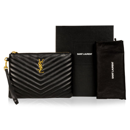 Saint Laurent Chevron Clutch
