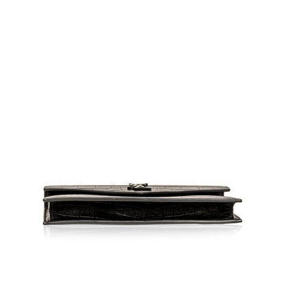 Saint Laurent Envelope Crossbody - Croc Embossed
