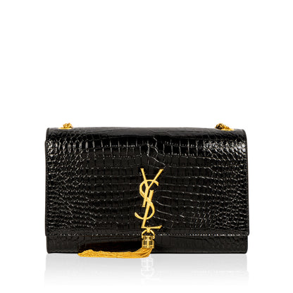 Saint Laurent Crocodile Kate Tassel