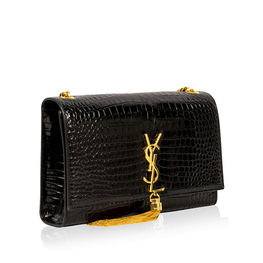 Saint Laurent Crocodile Kate Tassel