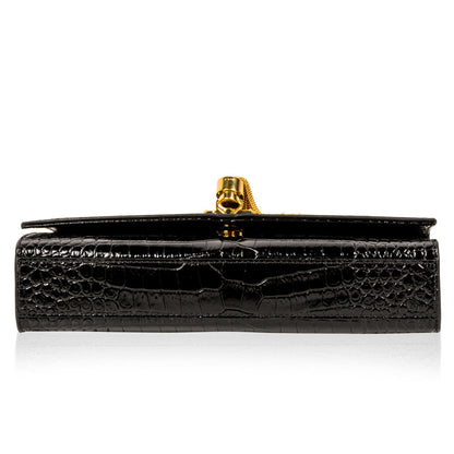 Saint Laurent Kate Tassel Bag - Croc Embossed