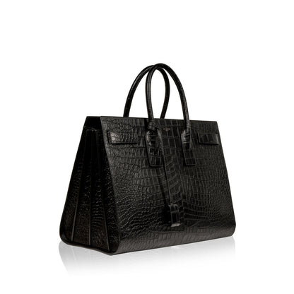 Saint Laurent Large Sac De Jour - Croc Embossed