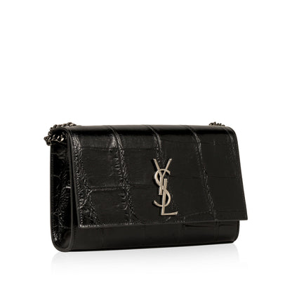 Saint Laurent Kate Croc Embossed