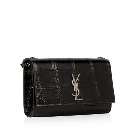 Saint Laurent Kate Croc Embossed
