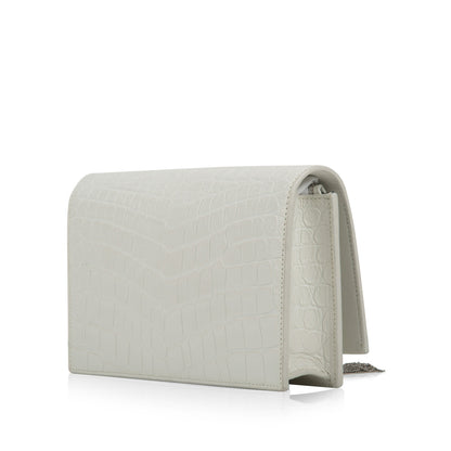 Saint Laurent Small Kate Tassel - Croc Embossed