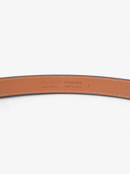 Burberry TB Belt Vintage Check / Light Gold Canvas Large - 117cm