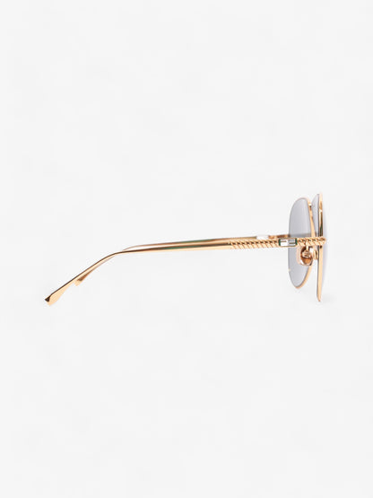 Fendi FF Travel Aviator Gold Acetate 145mm
