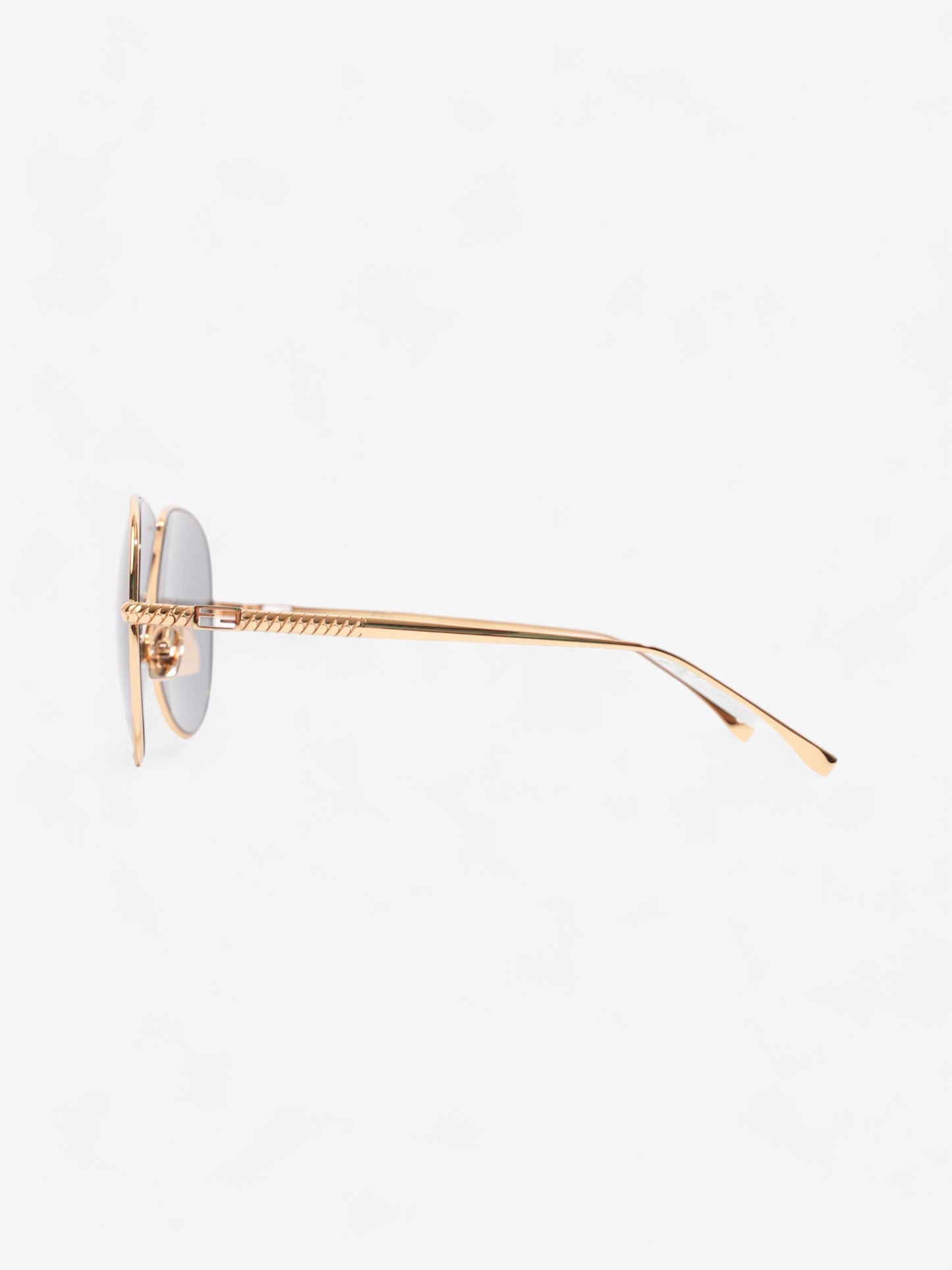 Fendi FF Travel Aviator Gold Acetate 145mm