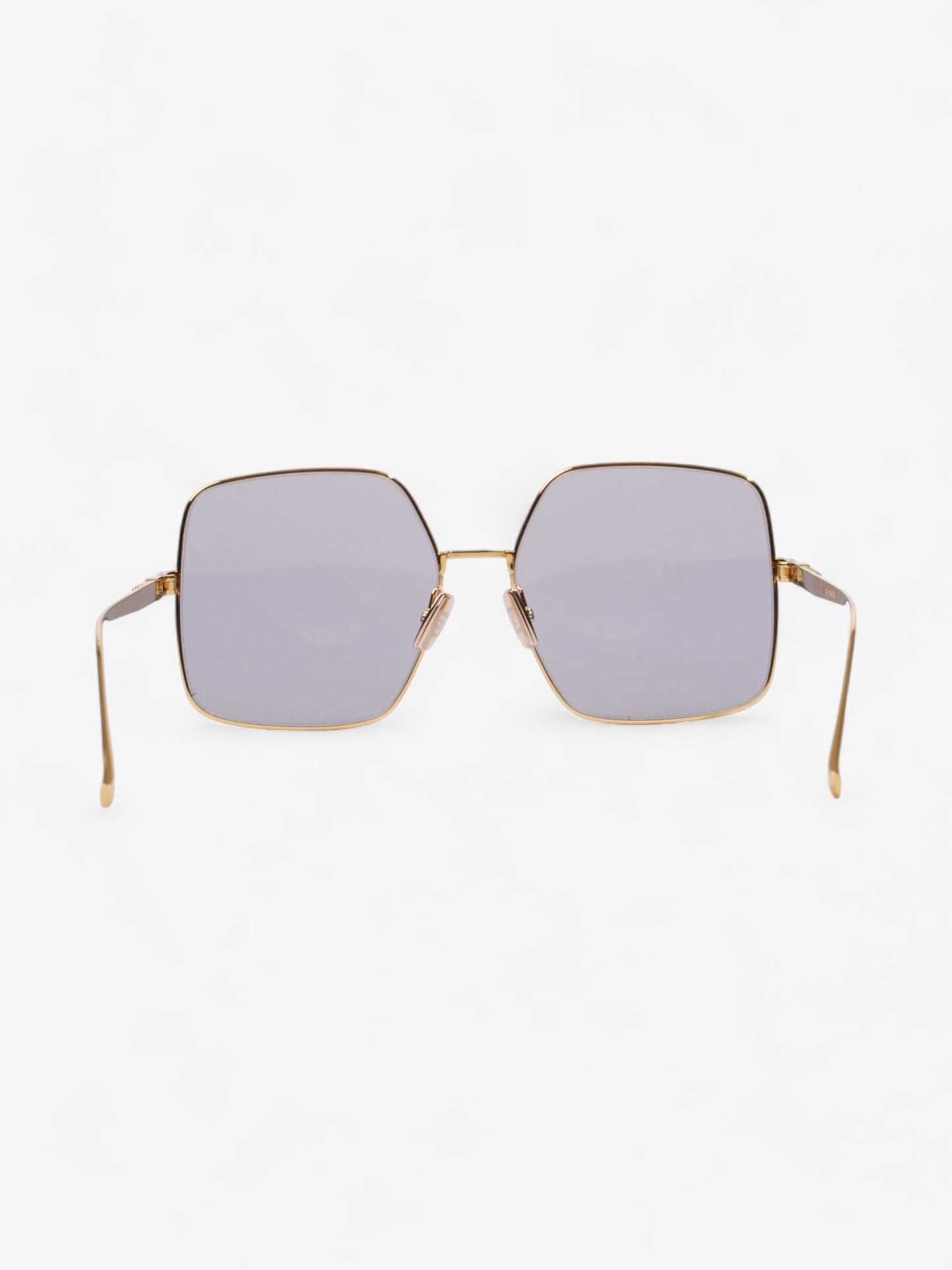 Fendi Oversized Sunglasses with Rhinestones Gold Acetate 145mm