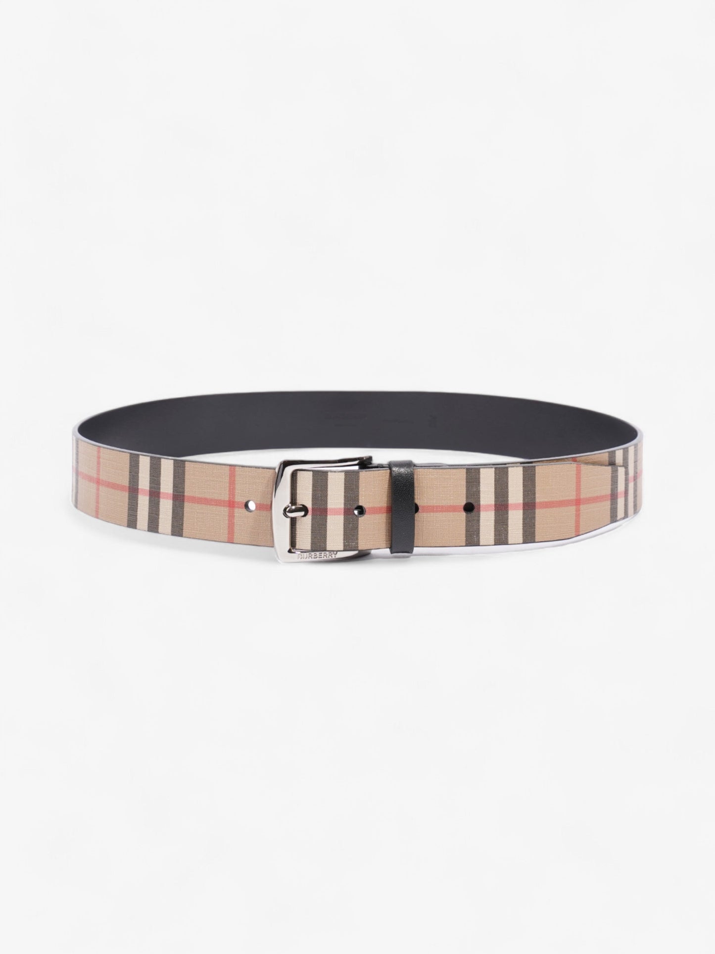 Burberry Check Belt Black / Nova Check Leather 85cm / 34"