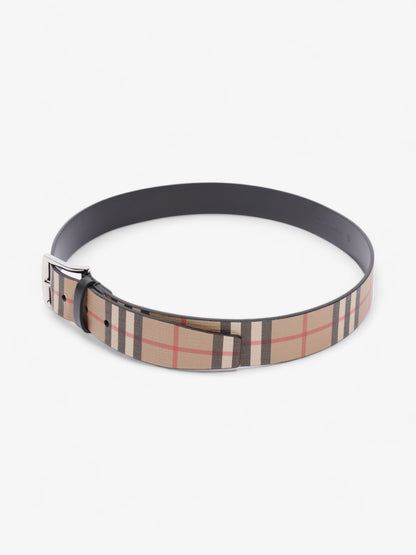 Burberry Check Belt Black / Nova Check Leather 85cm / 34"