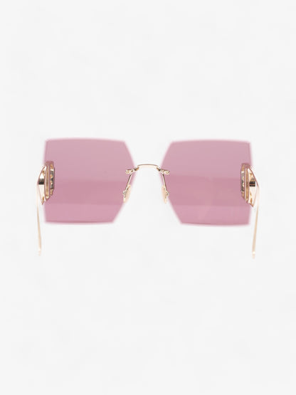 Christian Dior 30Montaigne Sunglasses Light Gold / Gradient Purple Acetate 135mm