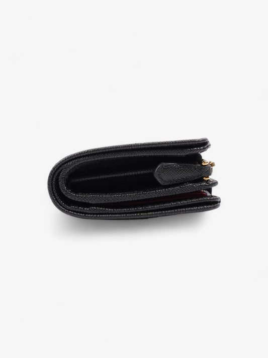 Prada Small Bifold Wallet Black Saffiano Leather
