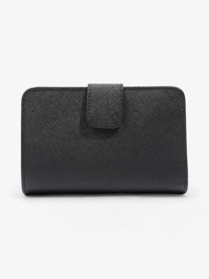 Prada Small Bifold Wallet Black Saffiano Leather