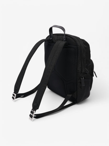 Prada Triangle Logo Backpack Black Re Nylon