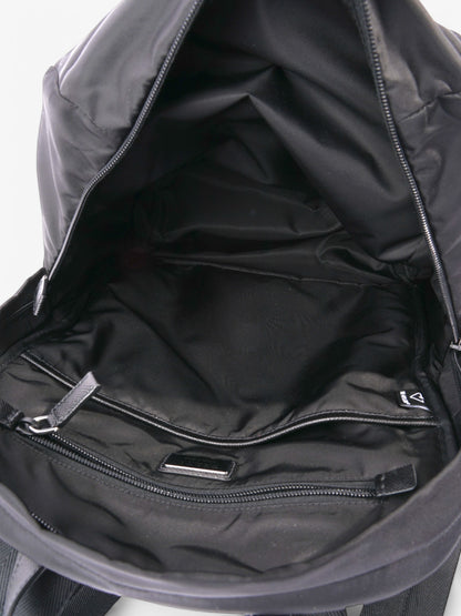 Prada Triangle Logo Backpack Black Re Nylon