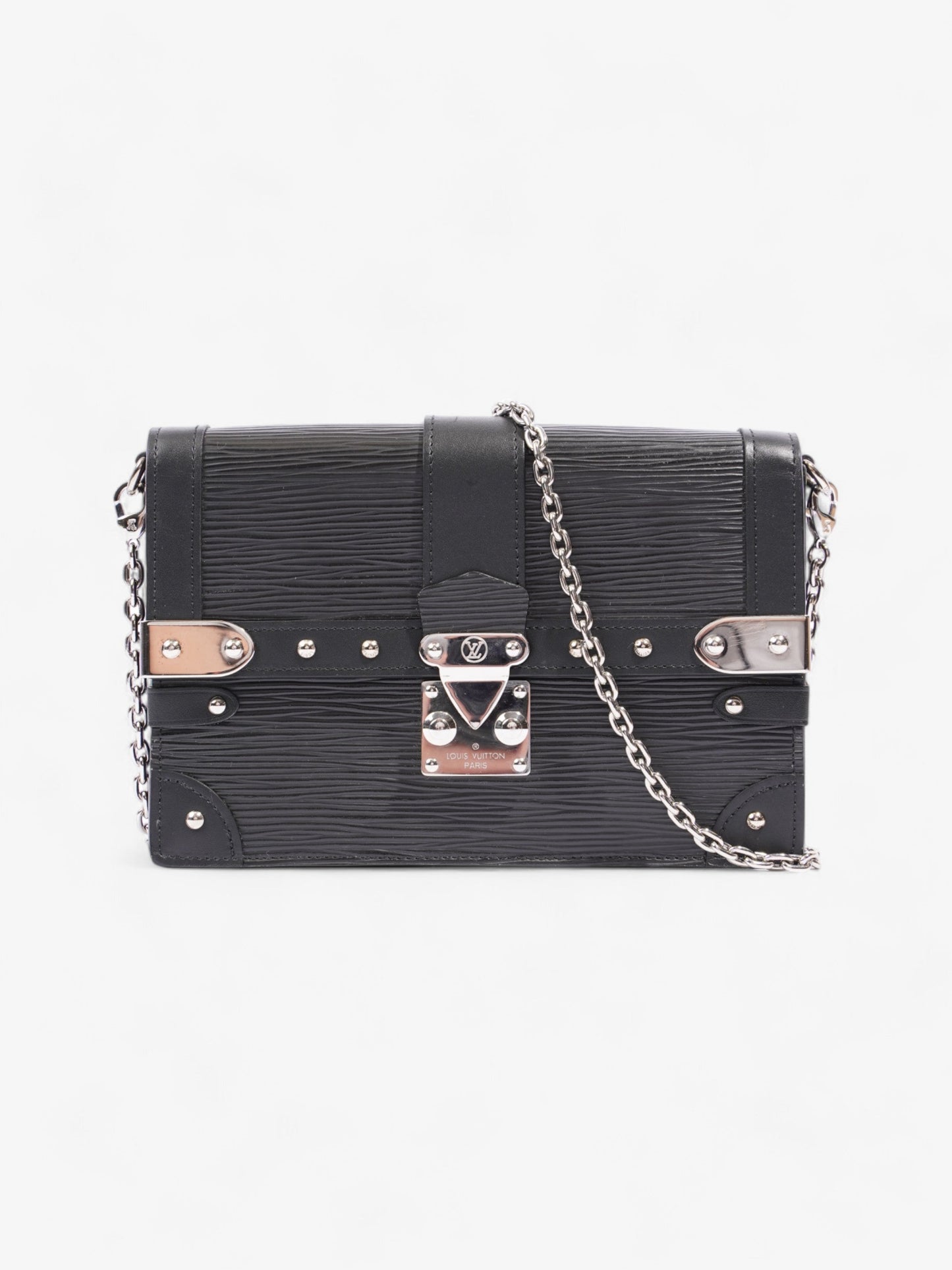 Louis Vuitton Trunk Chain Wallet Black Epi Leather