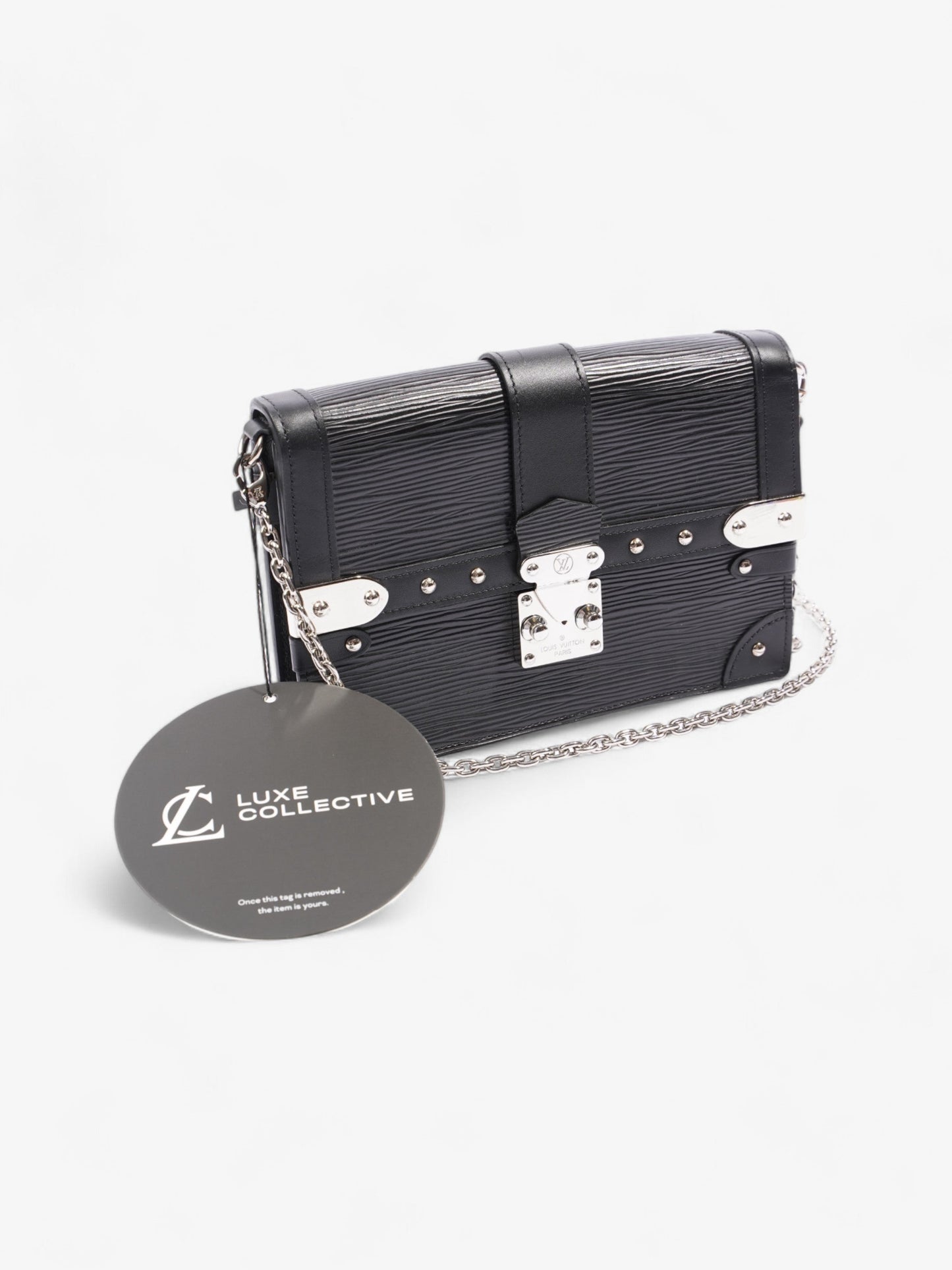 Louis Vuitton Trunk Chain Wallet Black Epi Leather