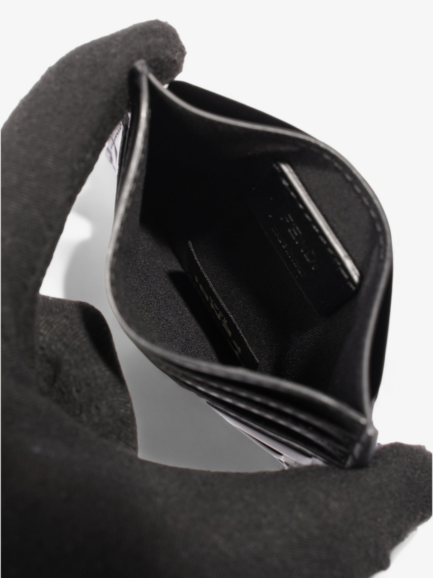 Fendi FF Cardholder Black Leather