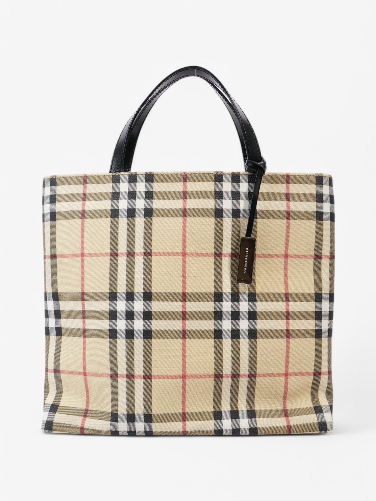 Burberry Check Tote Nova Check / Black Canvas